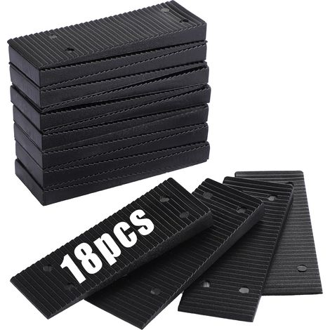 (Lot de 18) Cales de nivellement en composite plastique pour meubles, portes, fenêtres et meubles (1/5)