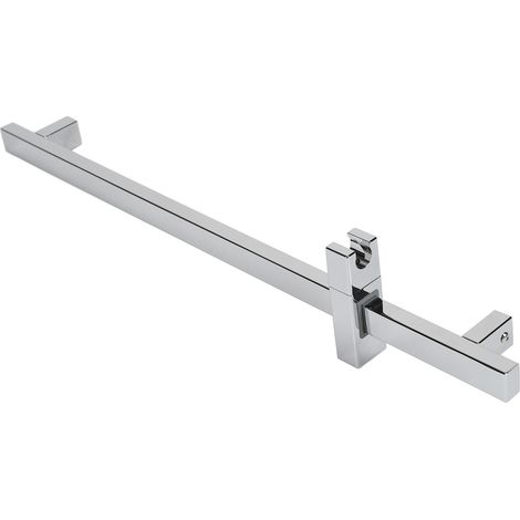 Barre de douche coulissante en acier inoxydable, tige de douche réglable, accessoire de salle de bain, finition électroplaquée (1/5)