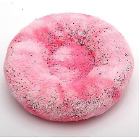Panier rond pour chien rose ultra doux, 60 cm (1/5)