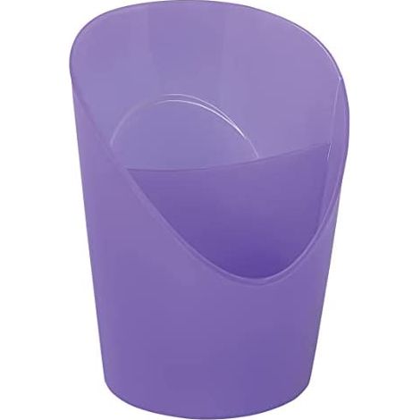 Pot à crayons - Violet - 2 compartiments - Plastique - 12,5x9cm - Esselte (1/5)