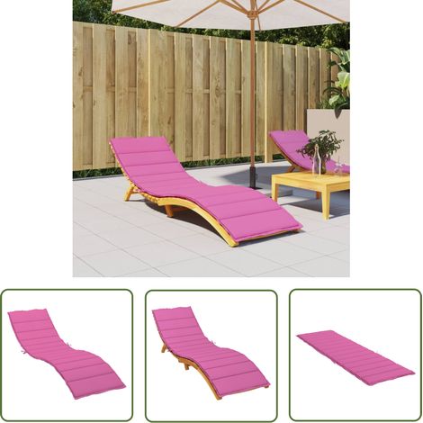 Coussin de chaise,Rembourré pour chaise longue rose tissu oxford BGT55860 (1/5)
