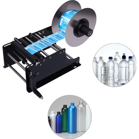 Etikettiermaschine, 10–30 Etiketten pro Minute, Genauigkeit ±0,5 mm, geeignet für Flaschendurchmesser von 2–12 cm, Abmessungen 42 cm × 25 cm × 28 cm, Gewicht 5 kg (1/5)