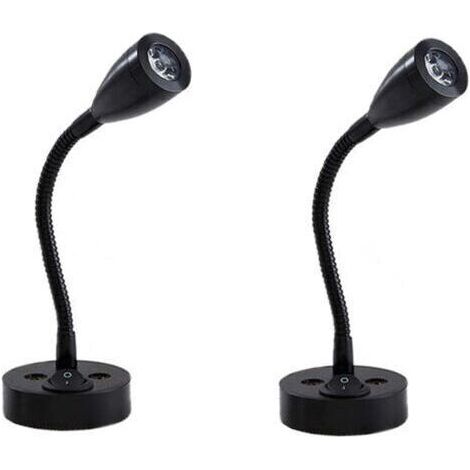 Lampes de lecture LED 12V – Lumière blanche 6000K – Interrupteur réglable – Pour camping-car, caravane, bateau (1/5)