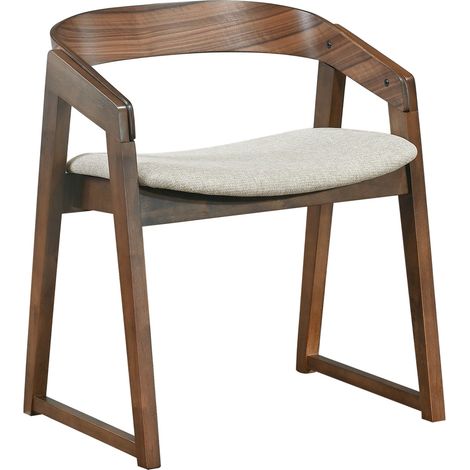 Selsey SALOSS – Chaise en bois brun / beige