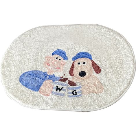 Tapis de bain absorbant l'eau, motif dessin animé, doux et hypoallergénique, pour salle de bain, 60 x 90 cm