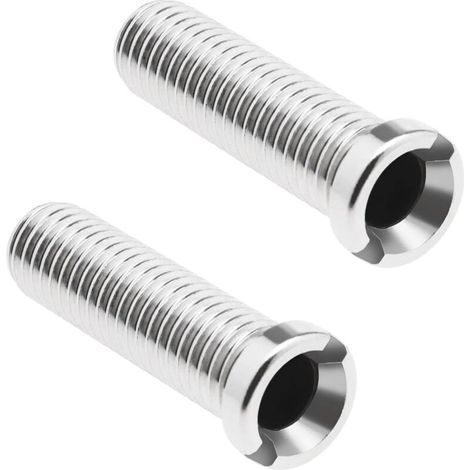 Lot de 2 vis filetées M12 x 25 mm en acier inoxydable 304 pour éviers de cuisine (1/4)