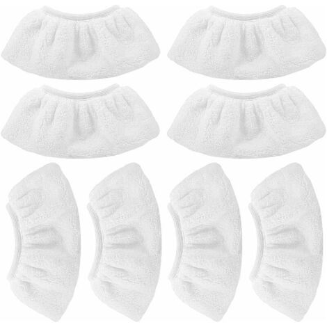 8 PCS Bonnettes Microfibre pour Kärcher, 1910cm,Chiffons pour Buse à Main Accessoire pour Nettoyeurs Vapeur SC 1, 2, 3, 4, 5 (1/4)