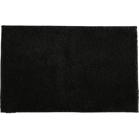 Polyesterteppich 50x80 cm - schwarz - Tendance