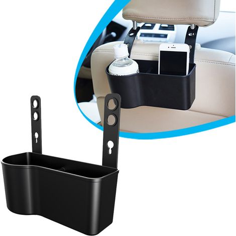 Support Voiture Organisateur Rangement Siège Arrière Grande Capacité Sacoche Porte-Objets Noire (1/4)