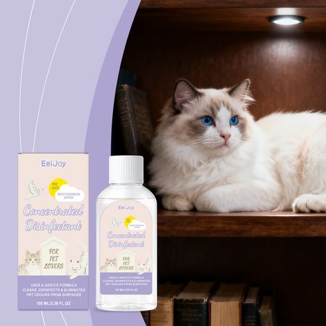 Nettoyant pour animaux, formule douce, rafraîchit et désodorise pour chats - 100 ml (1/5)