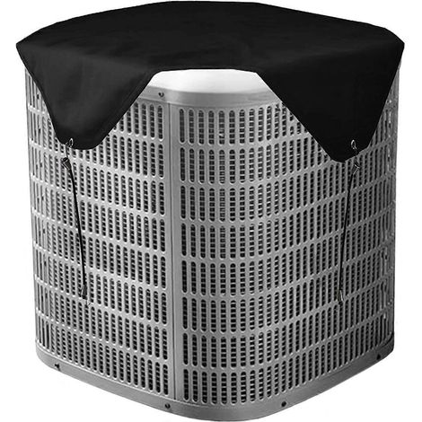 Cubierta para unidad exterior de aire acondicionado central, cubierta duradera para unidad exterior de aire acondicionado, protector de malla contra hojas (malla, 71 cm x 71 cm)