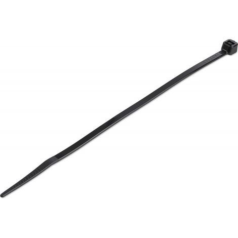 StarTech.com Kabelbinder 150x3 mm - Selbstsichernde Nylon-Kabelbinder mit Gebogener Spitze, Bündeldurchmesser bis zum 39 mm , 18 kg Zugfestigkeit, 94V-2/UL, 100 Stück - Schwarz