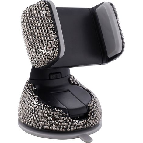 Support Téléphone Voiture - Ventouse Pare-Brise ou Tableau de Bord ou Grille de Climatisation - Rotation 360° - Largeur Réglable 58 à 78 mm - Pour Smartphone et GPS - 1 Pièce (1/5)