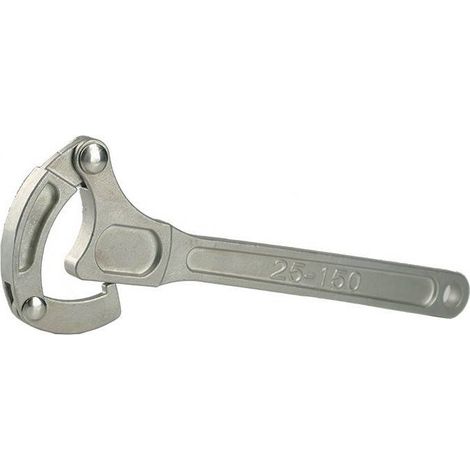 Multitanks – Clé tricoise en inox DN25 à DN150 – Acier inoxydable haute résistance – Ergonomie optimisée – Pour raccords symétriques Guillemin