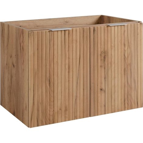 Mobile da bagno, Rovere Craft + maniglia argento, 80 x 57 x 46 cm (1/5)