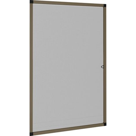 Moustiquaire pour fenêtres Marron 90x120 cm