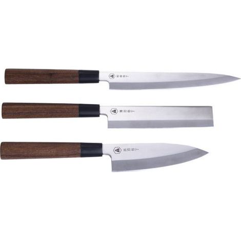LAGUIOLE - Laguiole Coffret de Couteaux de Cuisine Japonais Acier Inoxydable Découpe - Acier Bois