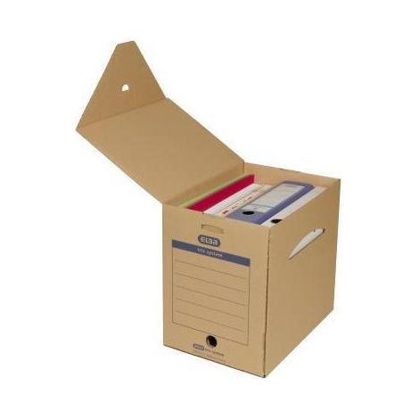 ELBA Archivbox Maxi tric system 100421092 für DIN A4 naturbraun (1/4)