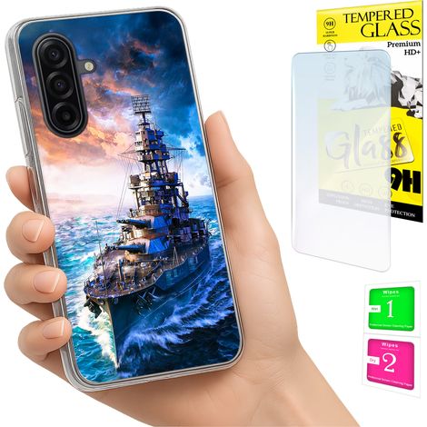 Custodia per Samsung Galaxy A17 5G, cover fotografica, cover posteriore + vetro 9H (1/5)