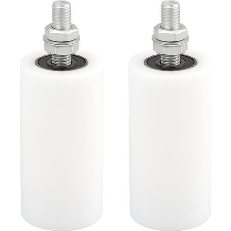 Galets de Guidage pour Porte Coulissante 50 X 100 Mm Roulements en Nylon Vis M12 pour Portes électriques Rails Et Poulies (1/5)