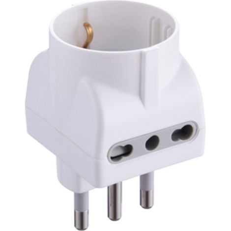 ADATTATORE TRIPLO 16A 2PR BIP E SCHUKO BIA FIG.11- ELECTRALINE 3PMARK- 25,0 pz