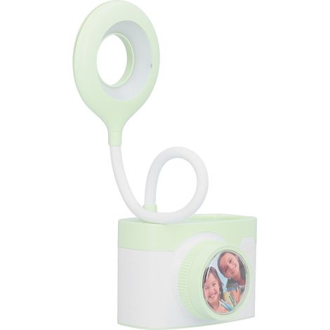 Multifunktionale Schreibtischlampe in Kameraform mit LED-Weichlicht, USB-Ladefunktion, Nachtlicht zum Lesen, Grün (1/5)