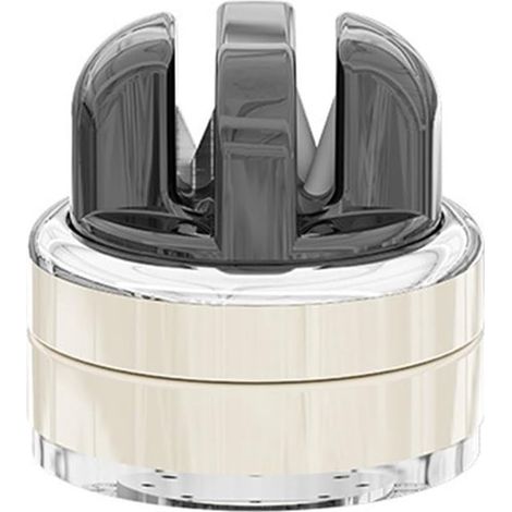 Affilacoltelli con ventosa, portatile, da parete, per coltelli da cucina, coltelli da cucina, forbici e altri coltelli. Pietra per affilare (nera) (1/5)