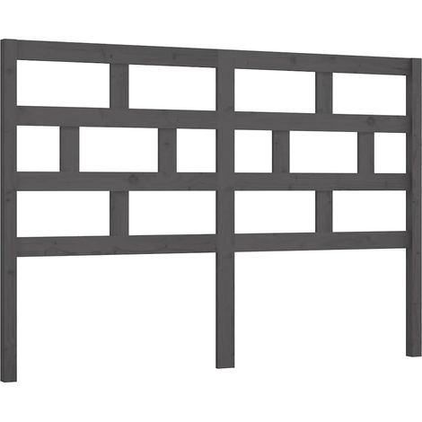 Maison Exclusive - Tête de lit Gris 166x4x100 cm Bois massif de pin (1/5)