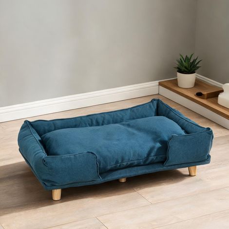 Couchage pour chien en polyester Kiefernholz 96 x 66 x 24 cm (1/5)