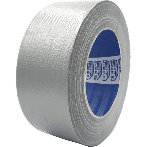 ACIT Nastro Telato Americano, 50 mm x 25 metri, impermeabile, riparazioni e fai da te, isolante, utile per riparazioni generiche, zanzariere, tubi di gomma e plastica (Grigio) (1/4)