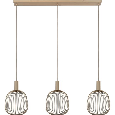 Lampe pendante à 3 lampes Esterel Mini rond GU10 marron sable - 21446/13/41 (1/3)