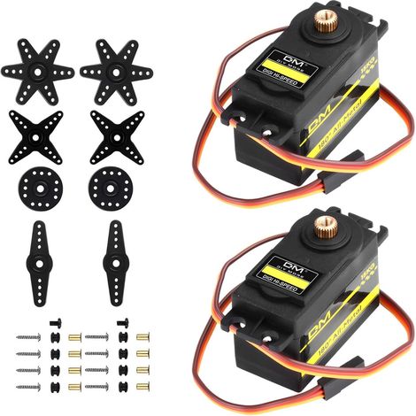 2 pièces Servomoteur Engrenages en métal Servo (1/5)
