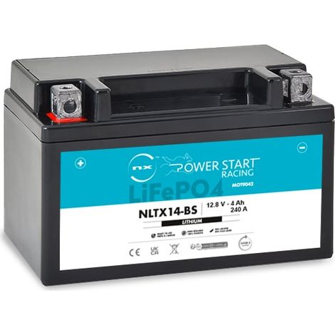 NX - Batterie moto Lithium YTX14-BS / NLTX14-BS 12.8V 4Ah