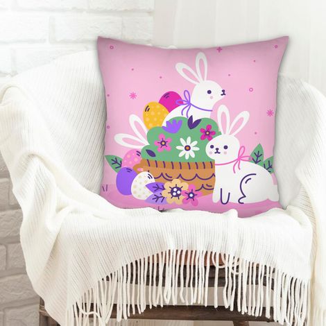 Housse de coussin 45x45 cm en polyester doux pour la Fête des Mères et des Pères (1/5)