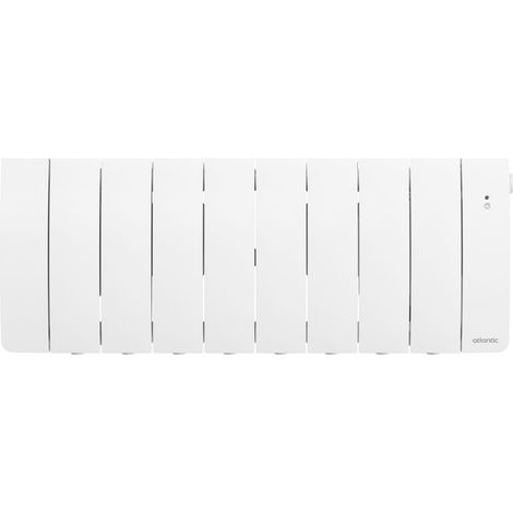 Atlantic – Radiateur à inertie connecté 1000W blanc – Détection automatique – Application Cozytouch – 501316 (1/4)
