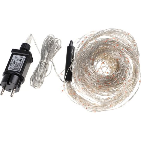Sternenförmige LED-Lichterkette mit silbernem Kupferdraht für die Innen- und Außendekoration (1/5)