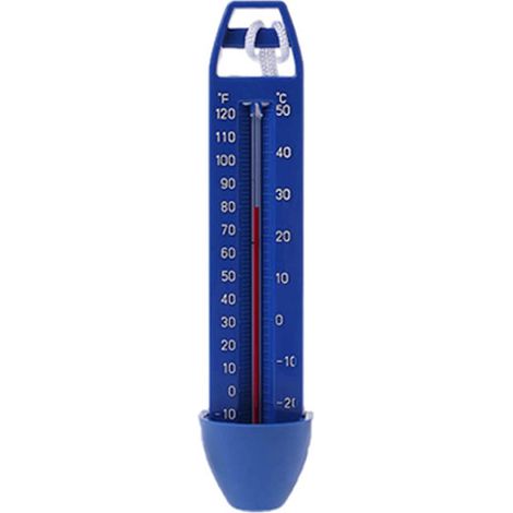 Termometri, temperatura dell'acqua, termometro. Termometro per piscina con corda antivento. Resistente per uso interno ed esterno. Piccolo