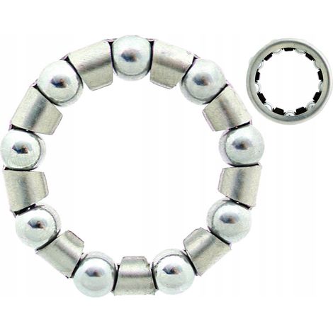 Jaula/anillo de bolas de 1/4” x 9 para pedalier de 35 mm (1/3)
