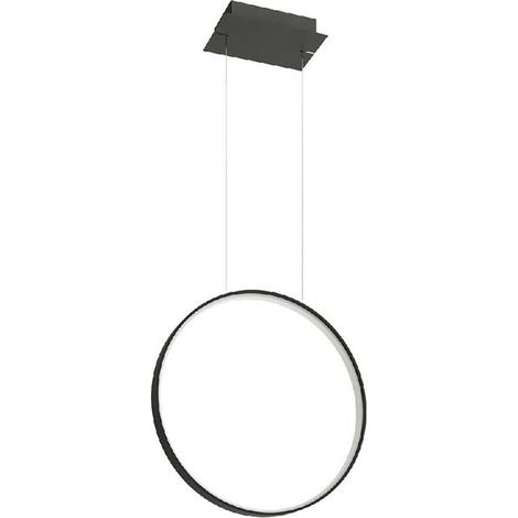 Pendellampe Hängeleuchte Ring LED Wohnzimmerleuchte Esszimmerlampe schwarz (1/5)