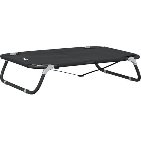 Cama para perros plegable tela oxford y acero gris antracita vidaXL