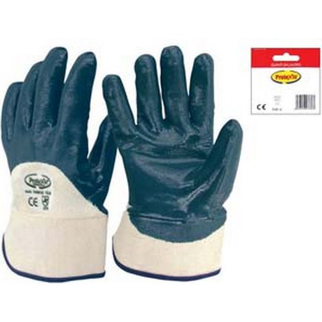 12BLISTER GUANTI DA LAVORO IN TELA PALMO NBR DORSO APERTO - tg.10