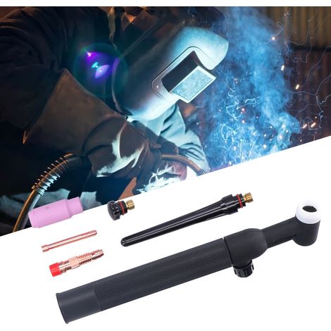 La buse de soudage TIG de la série WP-26 est équipée d'un manchon de protection résistant au feu et à l'usure. (Accessoire de soudage TIG WP-26FV) (1/5)