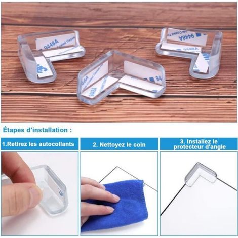 Coin de Table Protection Bebe, Protection Coin de Table pour Bébés, Protection Coin de Table 20PCS (1/4)