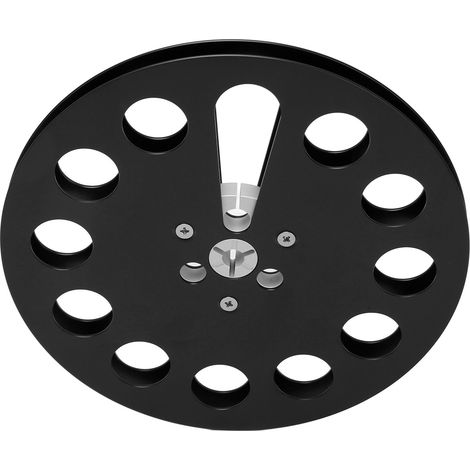 Bobine réceptrice universelle 1/4" (7 pouces) à 11 trous, résistante au vent, vide, pour enregistrement, grise (1/5)