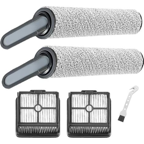 Set di accessori con spazzola a rullo e filtro compatibili con l'aspirapolvere Dreame H12 / H11 Core per solidi e liquidi, comprensivo di 2 spazzole a rullo e 2 filtri. (1/5)