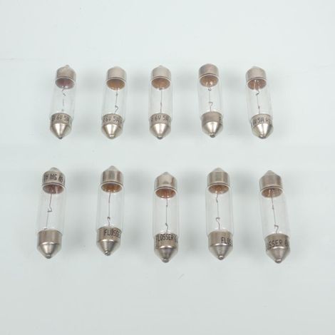 Ampoule navette SV8.5 Flosser 6V 5W type T11x35 pour moto auto (1/3)