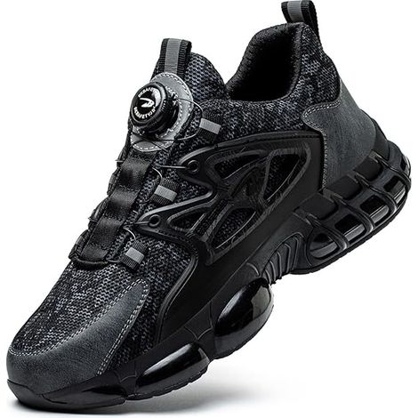 Chaussures de Sécurité Hommes Femmes Authenticité garantie Basket Légère Respirante Travail Antidérapante avec Embout en Acier ,43EU (1/5)