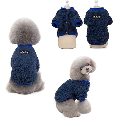Manteau d'hiver pour chien en cachemire d'agneau chaud pour l'extérieur, doublure polaire, gilet (1/5)