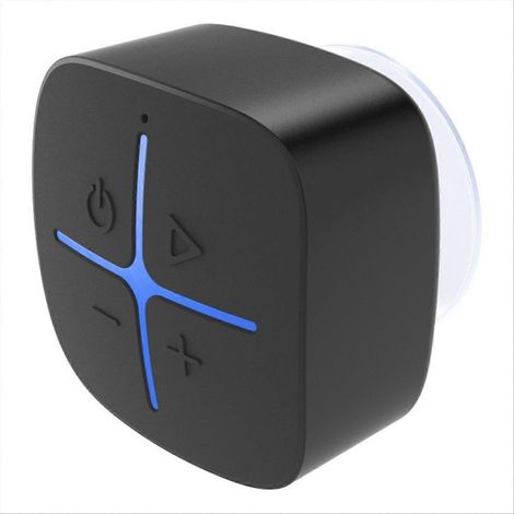 Enceinte de douche Bluetooth portable et étanche avec ventouse et son surround 3D, compacte et idéale pour la salle de bain. (1/5)