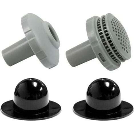 [JAMAIS UTILISÉ] 25022E Eau de Piscine - Kits de Raccordement Adaptés pour Intex, avec crépine, embout et bouchon avec raccords de 3,2 cm (1/4)